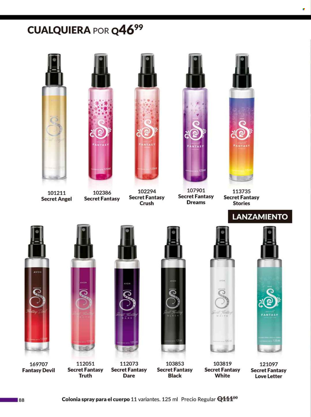 Catálogo Avon.