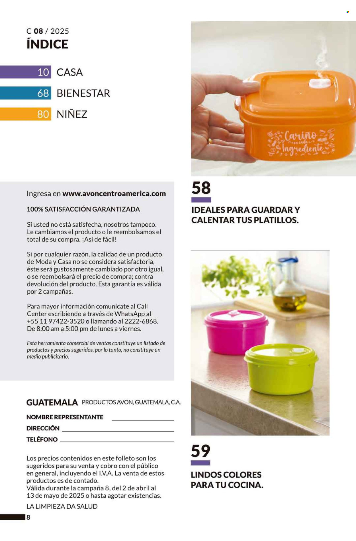 Catálogo Avon.